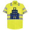 Men's High Visibility Safety Short Sleeve Work Shirt Thumbnail