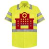 Men's High Visibility Safety Short Sleeve Work Shirt Thumbnail