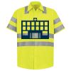 Men's High Visibility Safety Short Sleeve Work Shirt Thumbnail