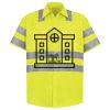 Men's High Visibility Safety Short Sleeve Work Shirt Thumbnail