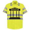 Men's High Visibility Safety Short Sleeve Work Shirt Thumbnail