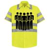 Men's High Visibility Safety Short Sleeve Work Shirt Thumbnail