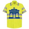 Men's High Visibility Safety Short Sleeve Work Shirt Thumbnail