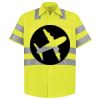 Men's High Visibility Safety Short Sleeve Work Shirt Thumbnail