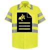 Men's High Visibility Safety Short Sleeve Work Shirt Thumbnail