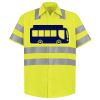 Men's High Visibility Safety Short Sleeve Work Shirt Thumbnail