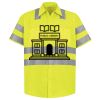Men's High Visibility Safety Short Sleeve Work Shirt Thumbnail