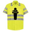 Men's High Visibility Safety Short Sleeve Work Shirt Thumbnail