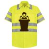 Men's High Visibility Safety Short Sleeve Work Shirt Thumbnail